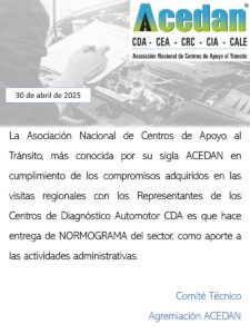 NORMAGRAMA – CENTROS DE DIAGNÓSTICO AUTOMOTOR – CDA.